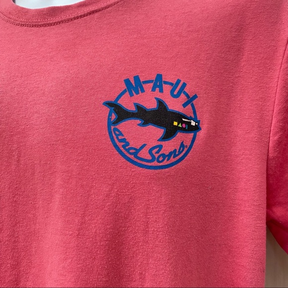 Maui and Sons Pink Graphic T-shirt - Mens size Medium - Picture 3 of 7